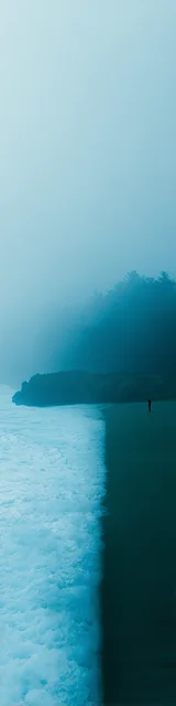 Free aesthetic bookmark featuring half light blue aesthetic tones